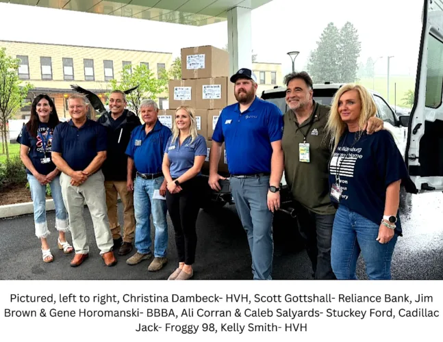 Blair-Bedford Builders delivers donations to veterans home